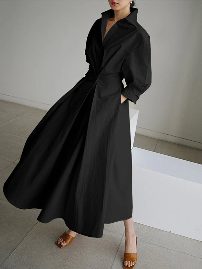 Priyanka - Elegante Abito Lungo Con Maniche Lunghe - Image 8