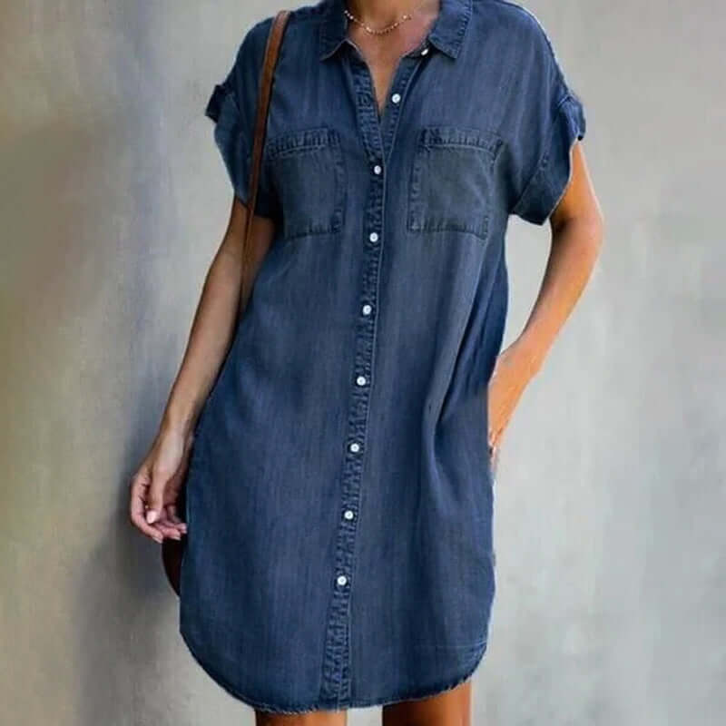 Quiria - Semplice Camicia Abito - Image 3