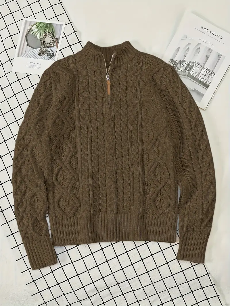 Rabada - Maglione In Maglia Con Mezza Zip e Collo Alto - Image 16