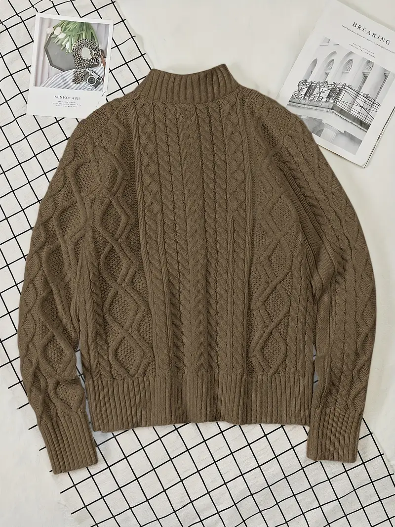 Rabada - Maglione In Maglia Con Mezza Zip e Collo Alto - Image 17