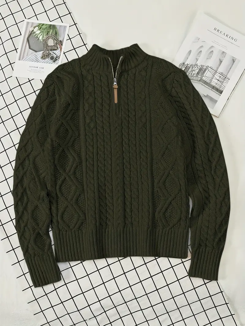 Rabada - Maglione In Maglia Con Mezza Zip e Collo Alto - Image 20