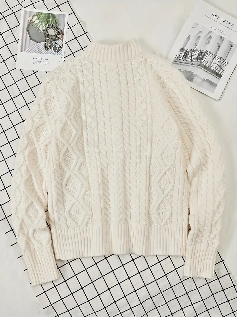 Rabada - Maglione In Maglia Con Mezza Zip e Collo Alto - Image 9