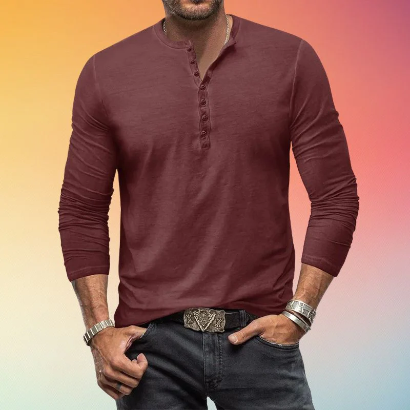 Radulf - Camicia a Maniche Lunghe Con Bottoni - Image 6
