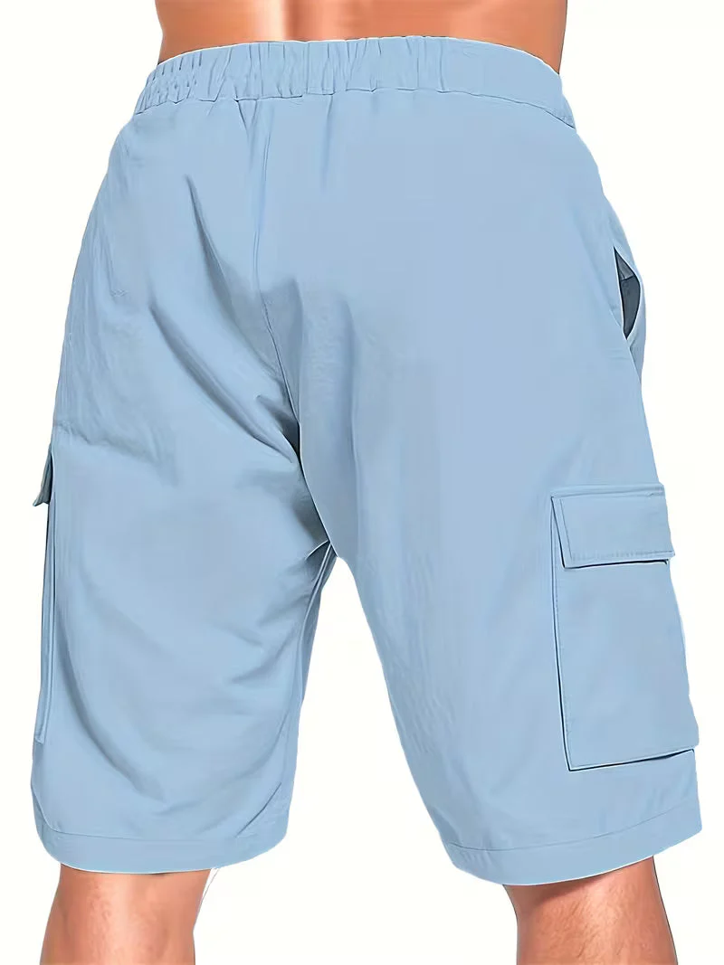 Raekwon - Pantaloncini Di Lino Con Elastico In Vita e Coulisse - Image 5