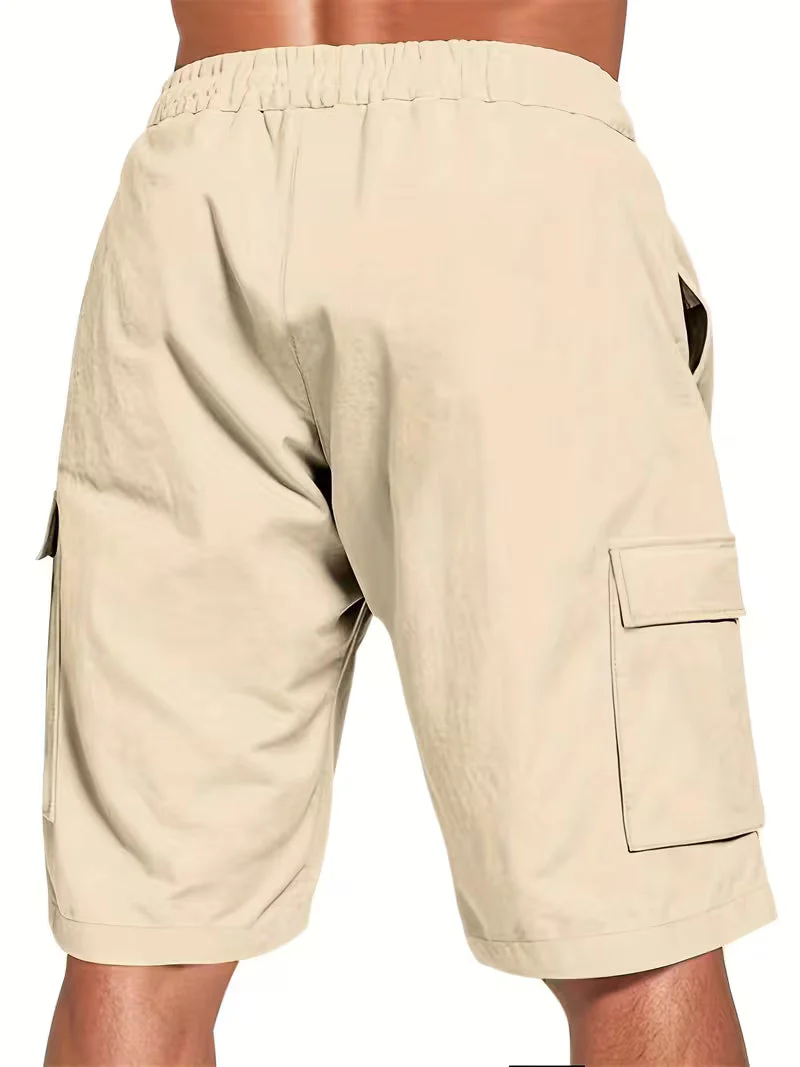 Raekwon - Pantaloncini Di Lino Con Elastico In Vita e Coulisse - Image 8
