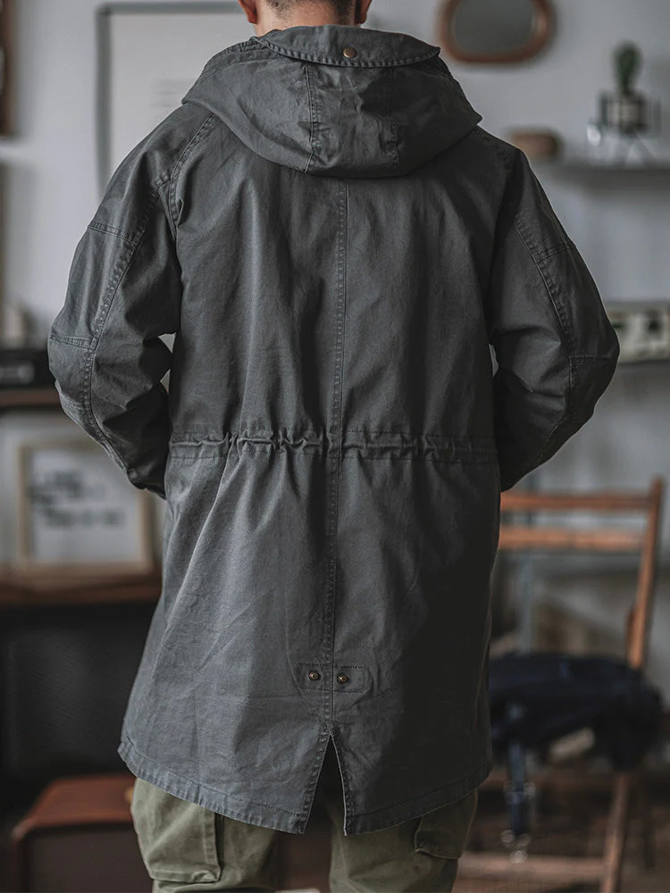 Ragnar - Giacca Con Cappuccio In Stile Militare Vintage - Image 11