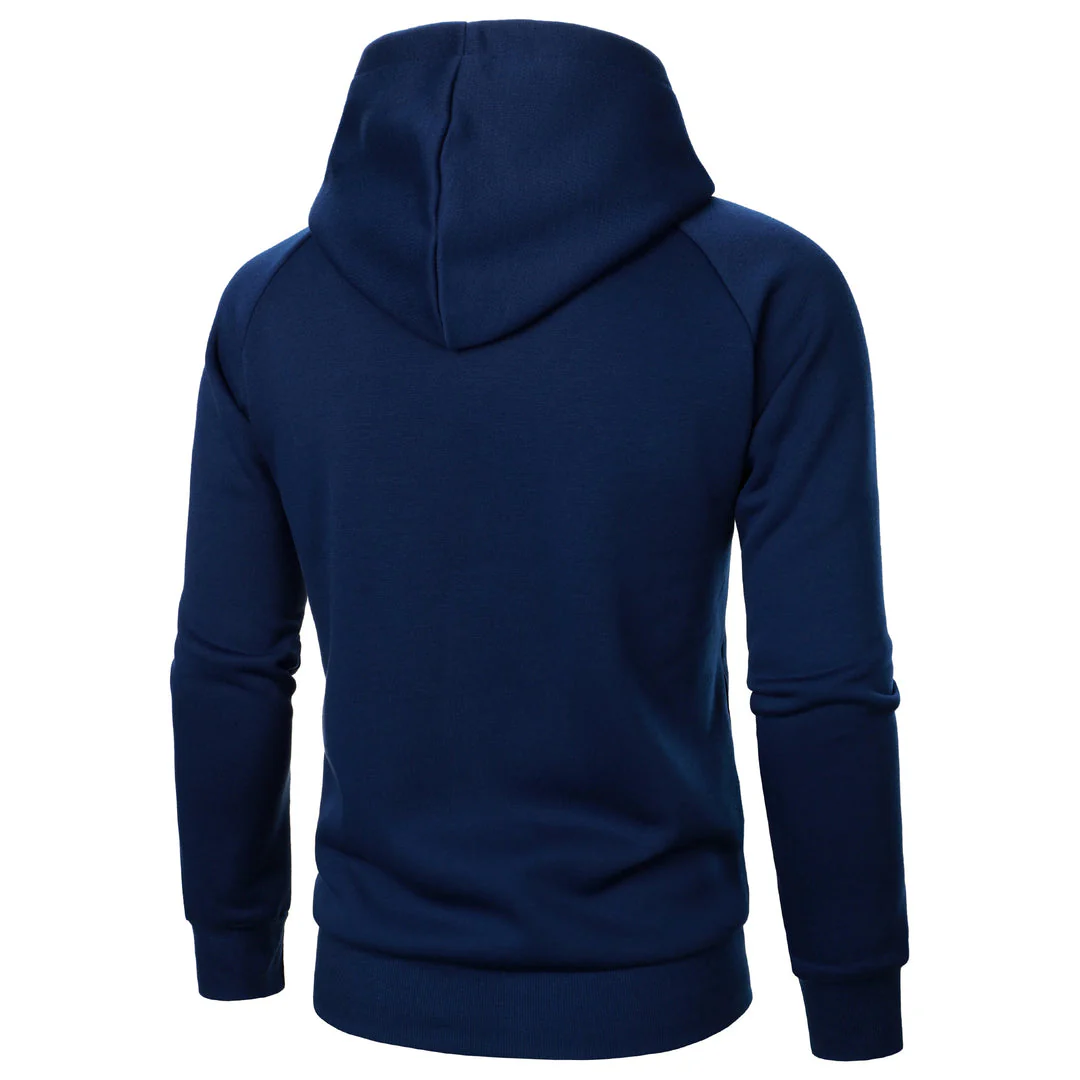 Ragnvald - Felpa Con Cappuccio e Zip Incrociata - Image 9