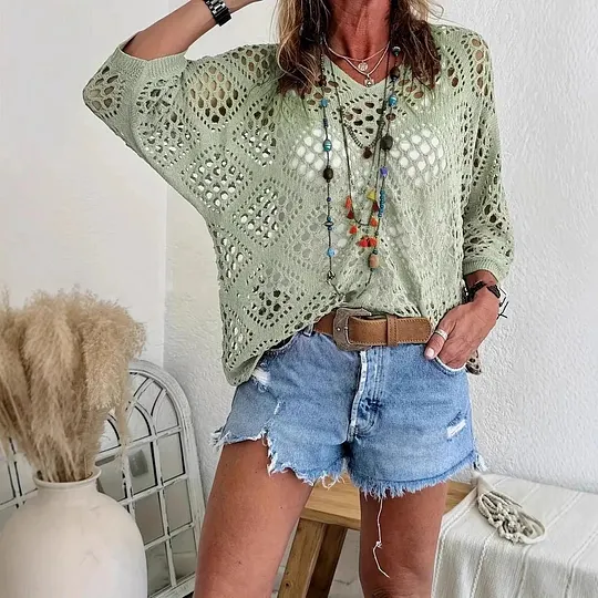Raissa - Top a Maglia Con Scollo a V - Image 4