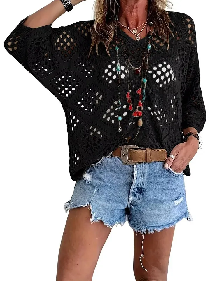 Raissa - Top a Maglia Con Scollo a V - Image 9