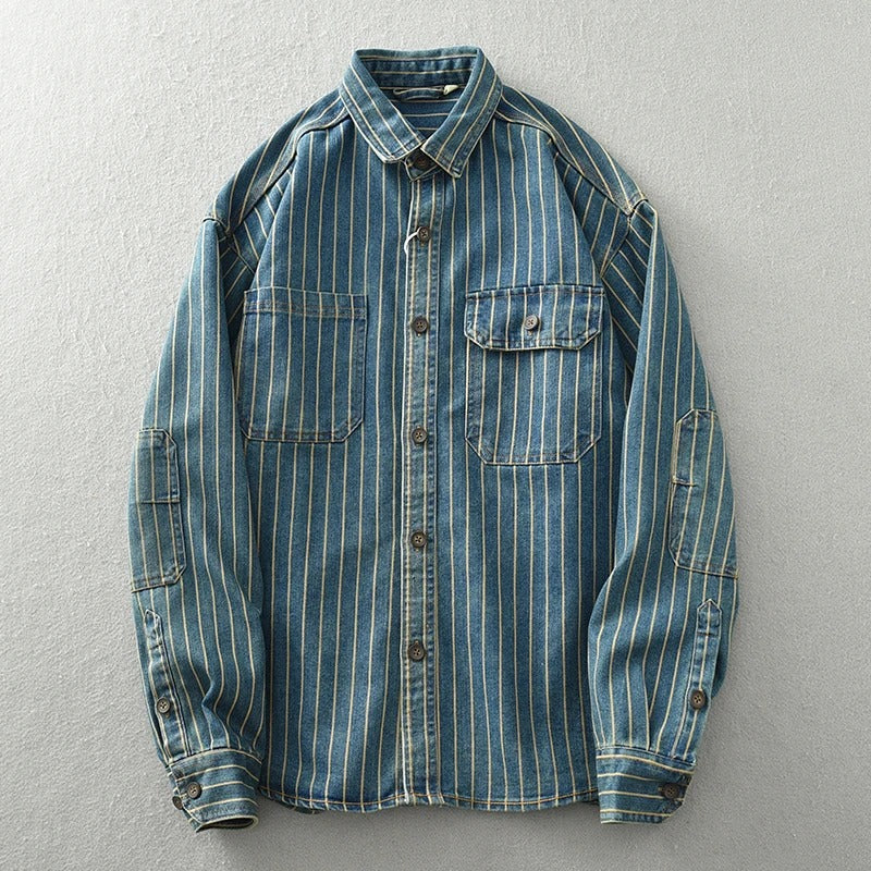 Ralf – Giacca Di Jeans a Righe Verticali - Image 3