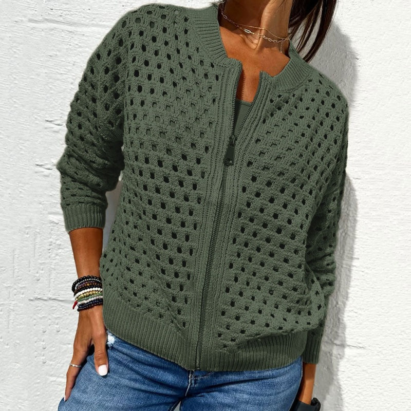 Raluca - Giacca Casual In Maglia Con Zip - Image 4