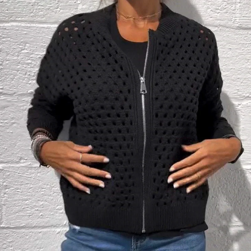 Raluca - Giacca Casual In Maglia Con Zip - Image 5