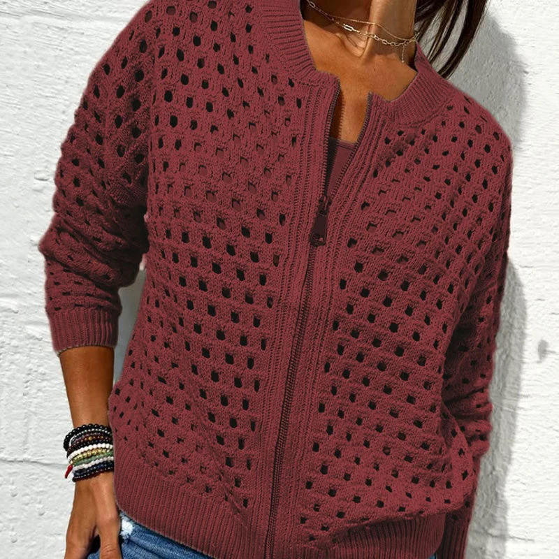Raluca - Giacca Casual In Maglia Con Zip - Image 6
