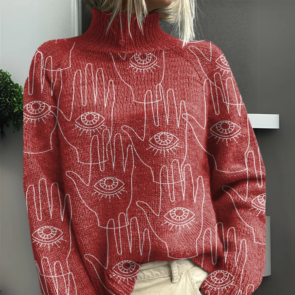 Rasha - Maglione Stampato Colorato - Image 6