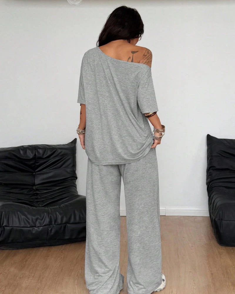 Ratirat - Set Composto da Camicetta e Pantaloni a Zampa - Image 11