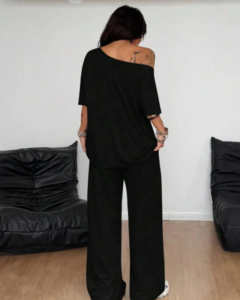 Ratirat - Set Composto da Camicetta e Pantaloni a Zampa - Image 12