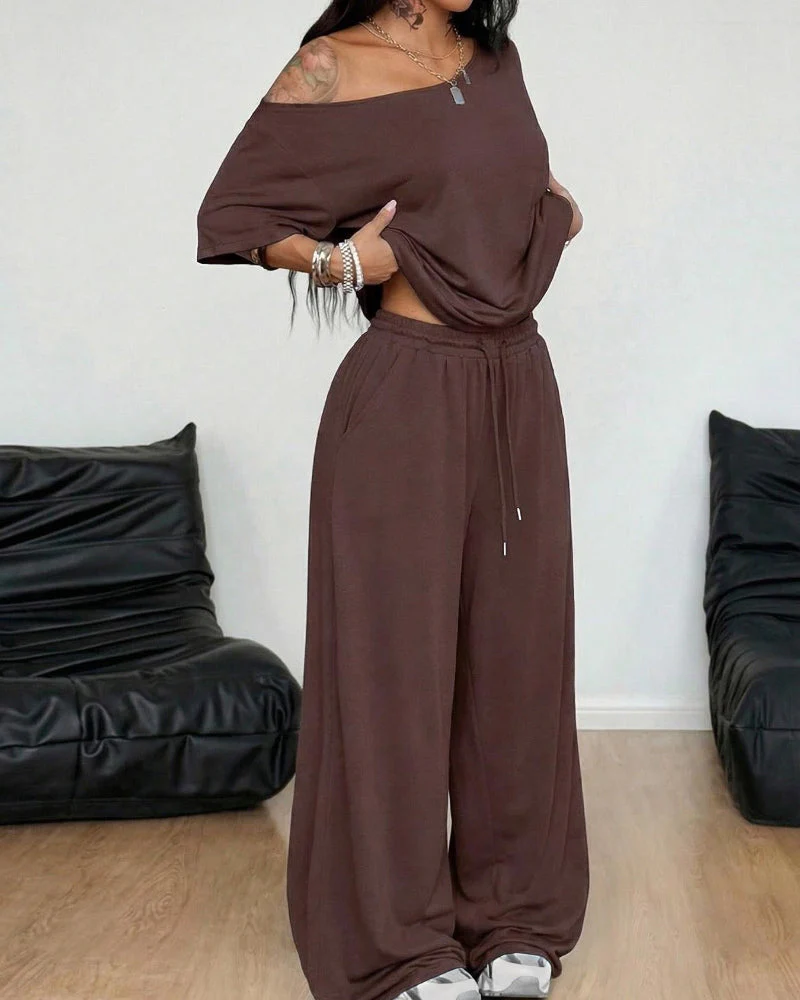 Ratirat - Set Composto da Camicetta e Pantaloni a Zampa - Image 4
