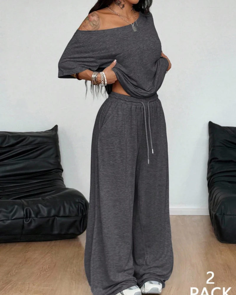 Ratirat - Set Composto da Camicetta e Pantaloni a Zampa - Image 7