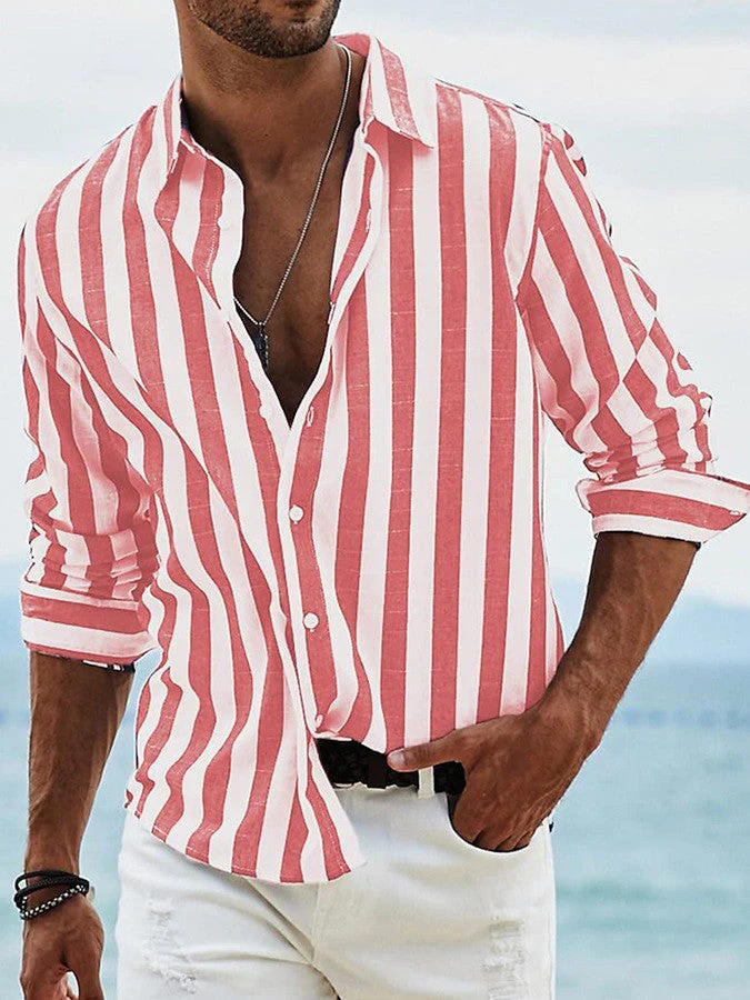 Ravi - Camicia Casual a Righe - Image 2