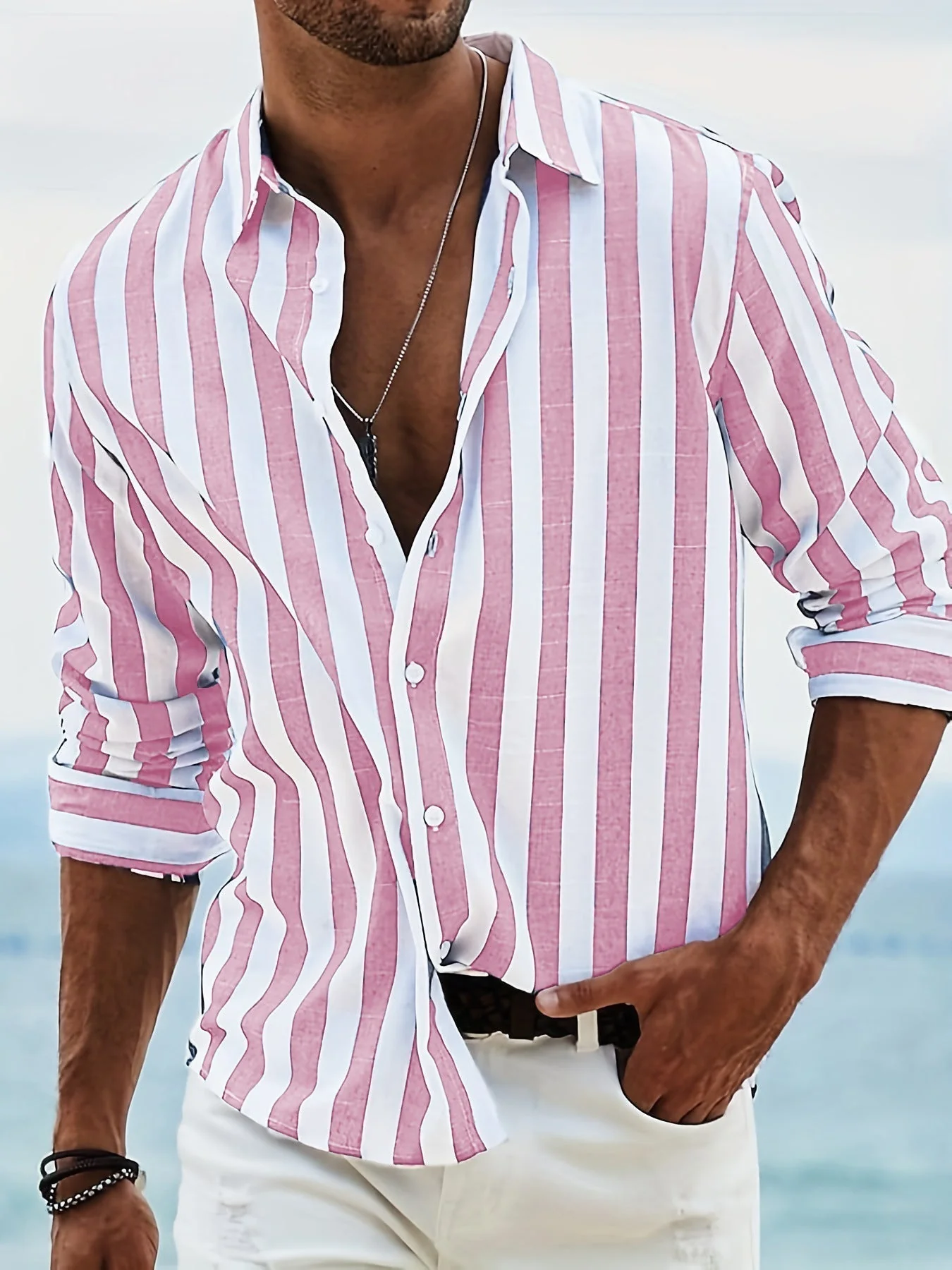 Ravi - Camicia Casual a Righe - Image 4