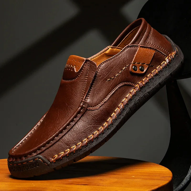 Razal - Eleganti Mocassini Slip-On In Pelle - Image 3