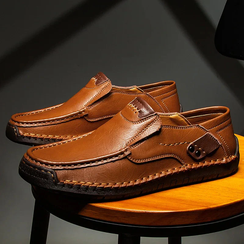 Razal - Eleganti Mocassini Slip-On In Pelle - Image 5
