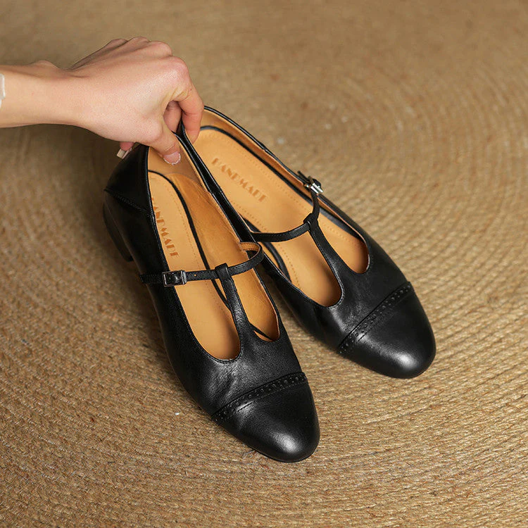 Reiten - Eleganti ballerine in pelle con Cinturino a T - Image 16