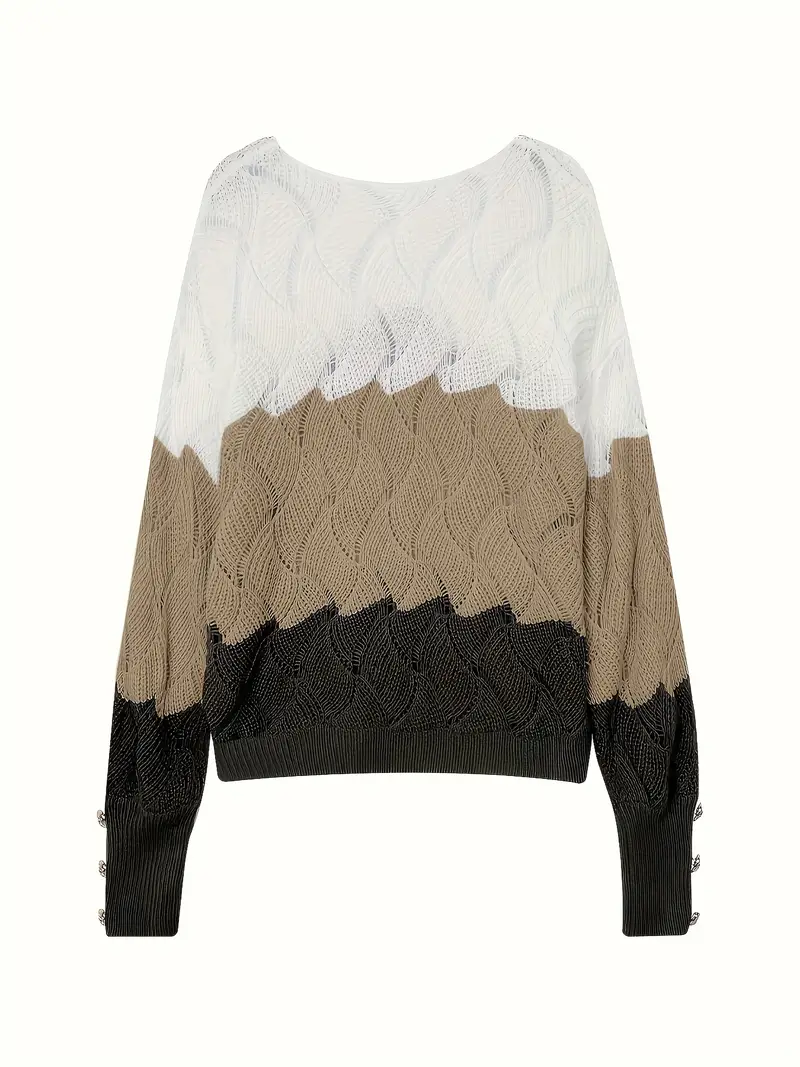 Renilda - Elegante Maglione Lavorato a Maglia Con Scollo a V - Image 12