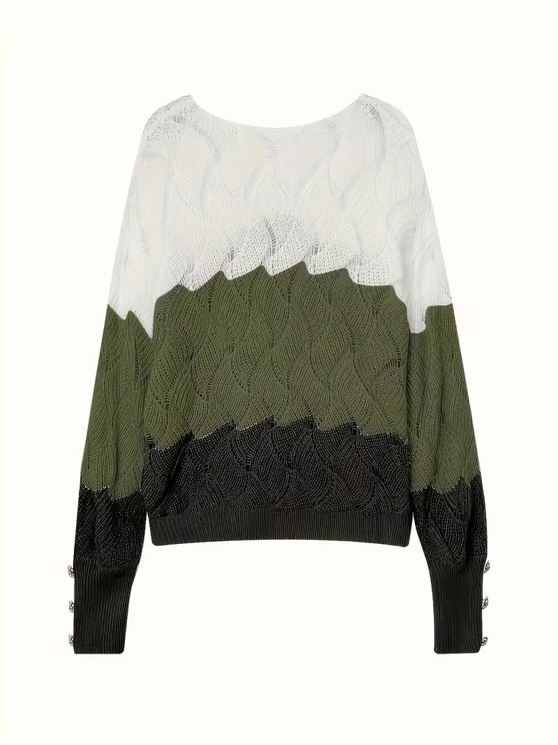 Renilda - Elegante Maglione Lavorato a Maglia Con Scollo a V - Image 14