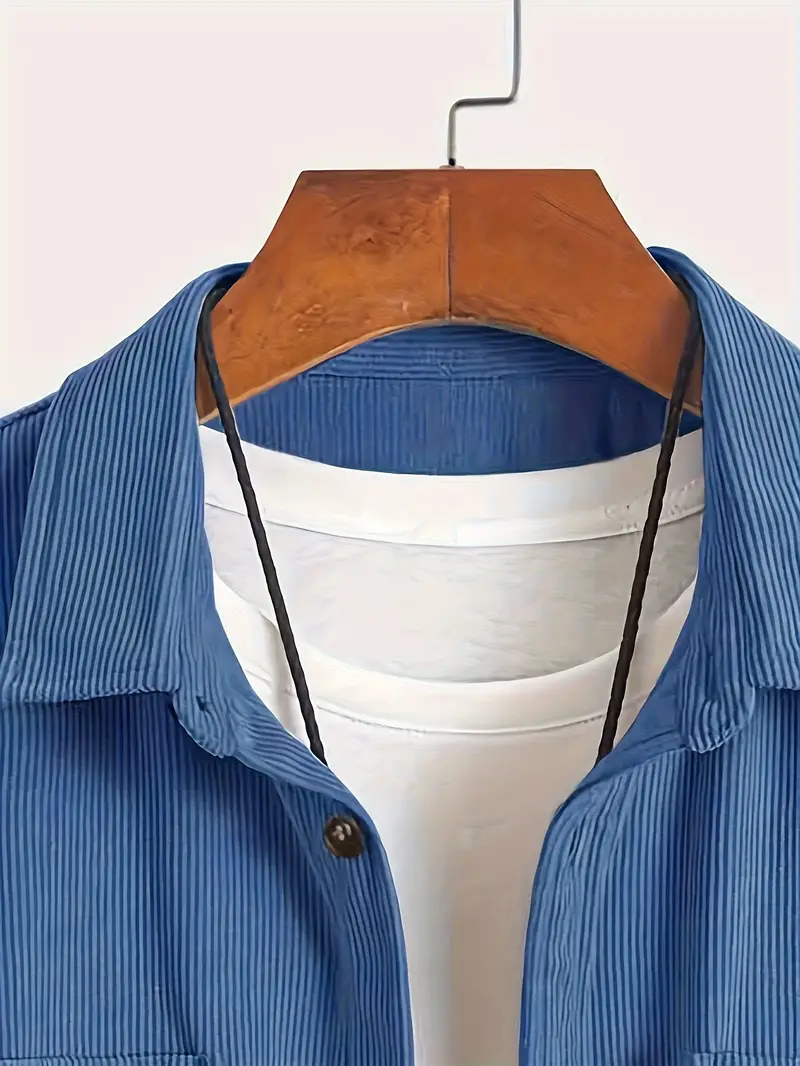 Rickey - Camicia Pulsante-Up Casuale In Velluto A Coste - Image 10