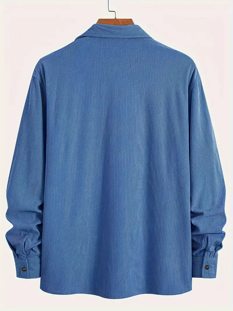 Rickey - Camicia Pulsante-Up Casuale In Velluto A Coste - Image 11