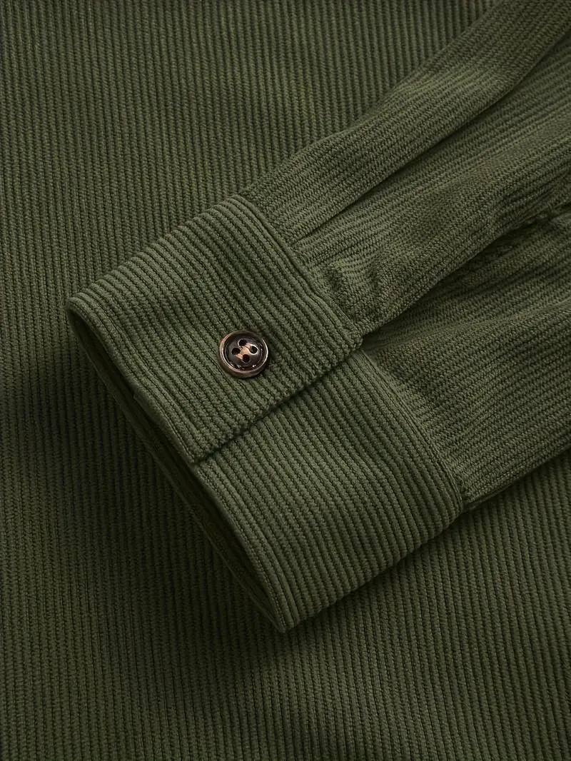 Rickey - Camicia Pulsante-Up Casuale In Velluto A Coste - Image 13