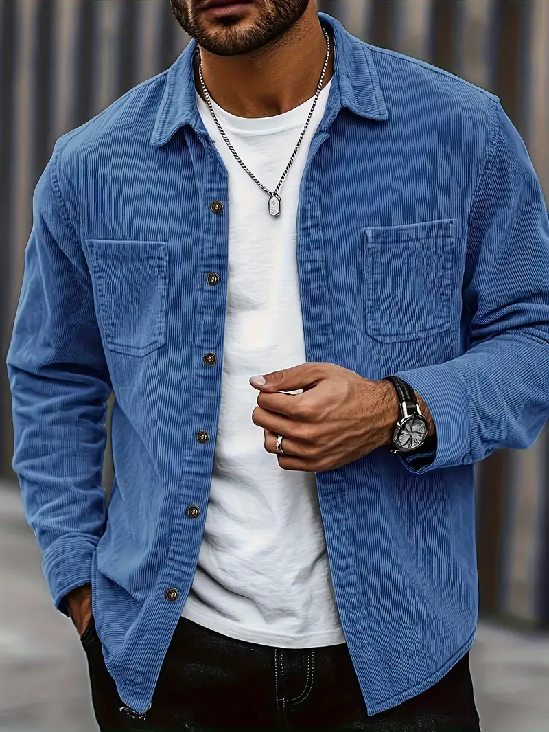 Rickey - Camicia Pulsante-Up Casuale In Velluto A Coste - Image 2