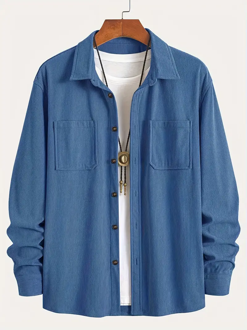 Rickey - Camicia Pulsante-Up Casuale In Velluto A Coste - Image 8
