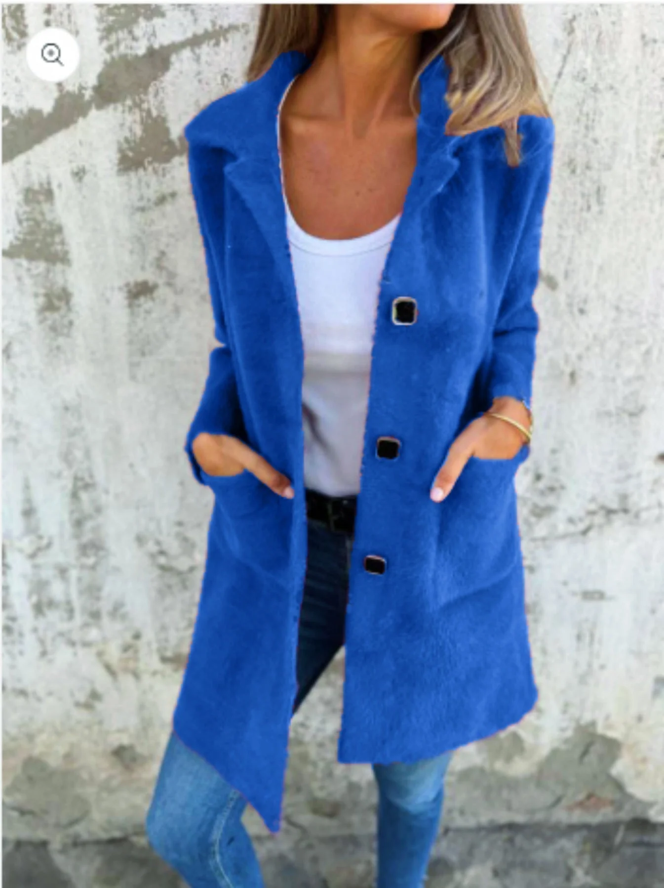 Rionna - Cappotto Con Bottoni e Tasche a Maniche Lunghe - Image 6