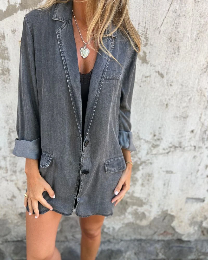 Romilda - Giacca Di Jeans Sovradimensionato - Image 3