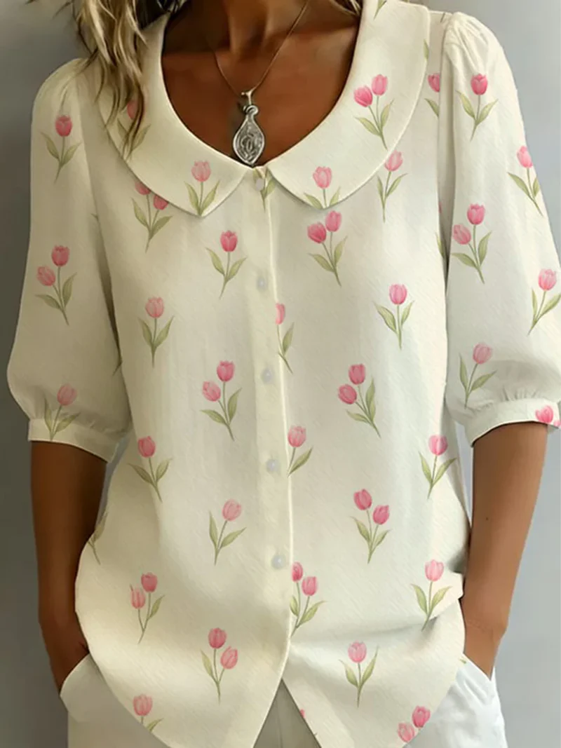 Rosalien – Camicetta con Stampa Floreale
