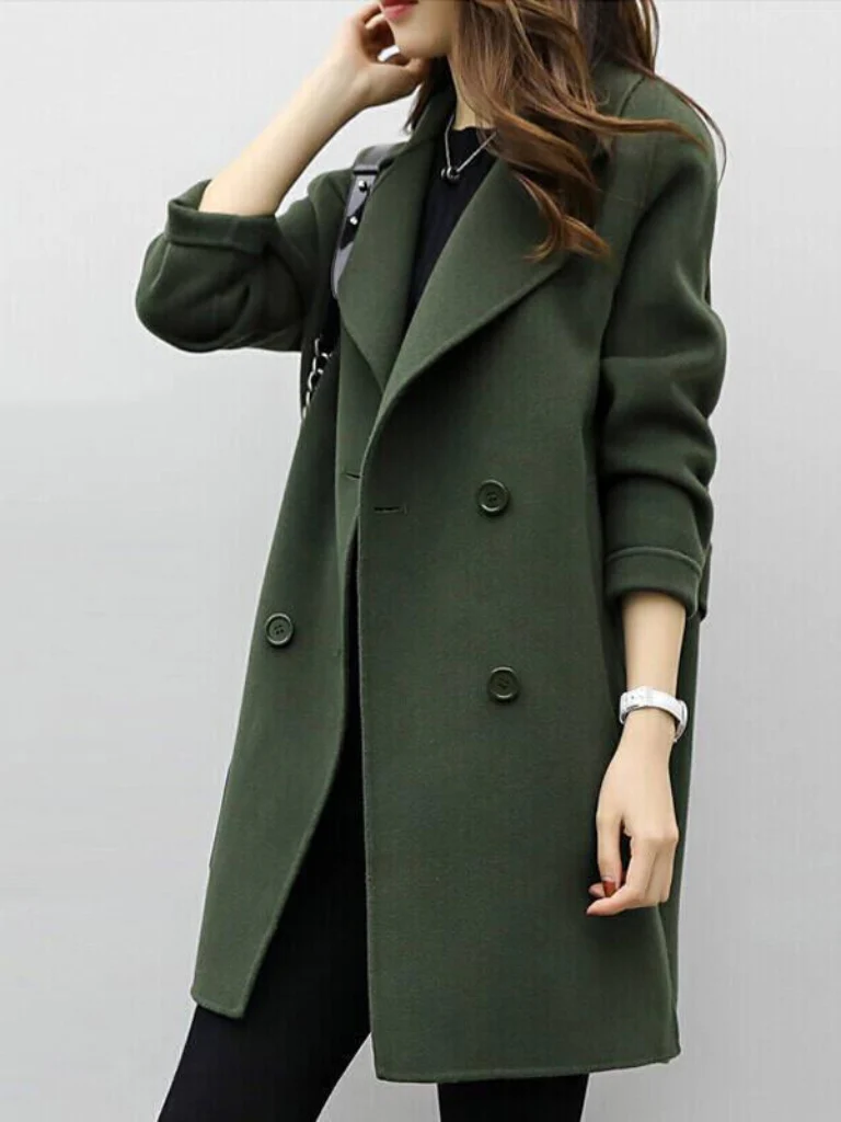 Roxana - Elegante Cappotto Doppiopetto - Image 4