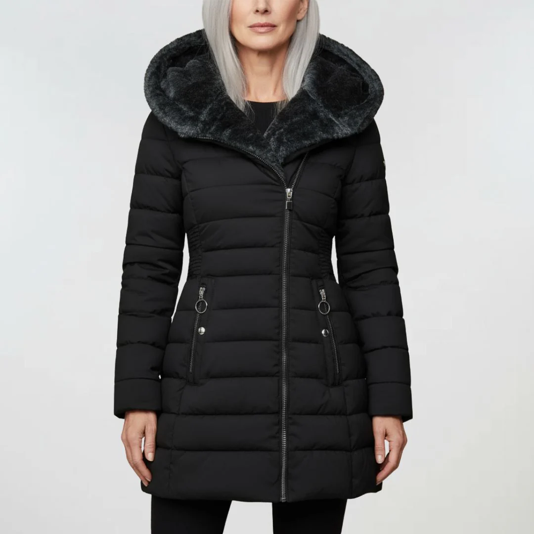 Ruchmira - Cappotto Impermeabile Imbottito Con Cappuccio e Fodera In Pile - Image 9