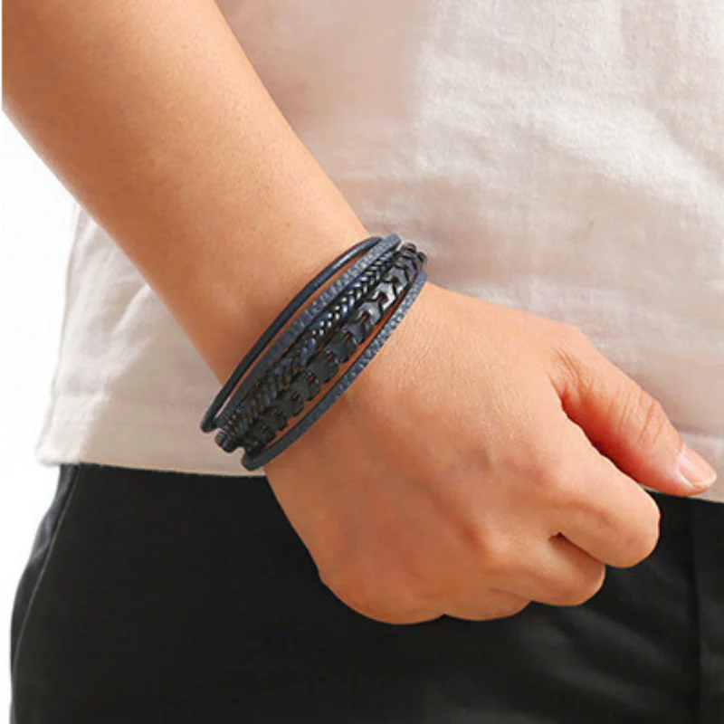 RuneCraft - Bracciale Vichingo Intrecciato in Pelle - Image 11