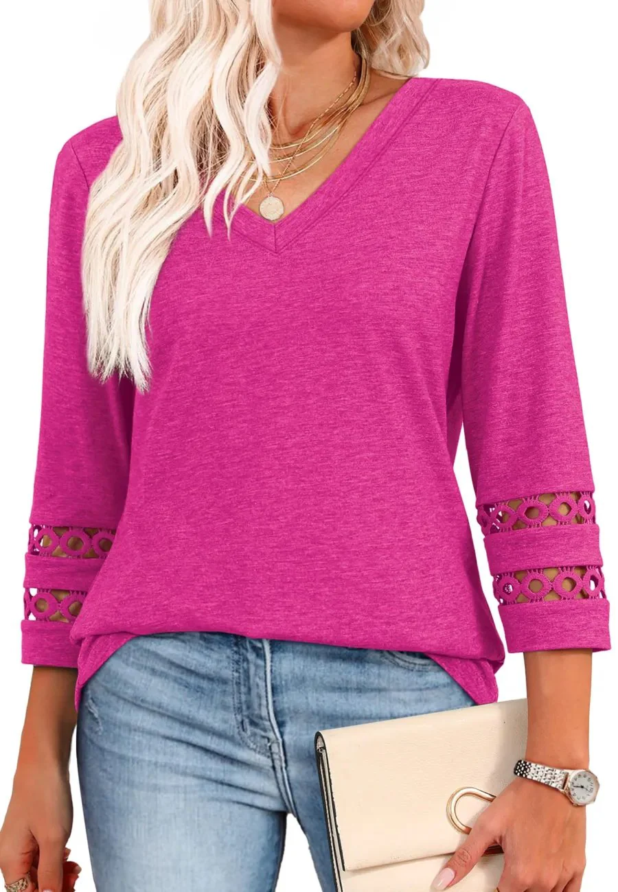 Ruthie - Maniche Lunghe Collo V-Camicie