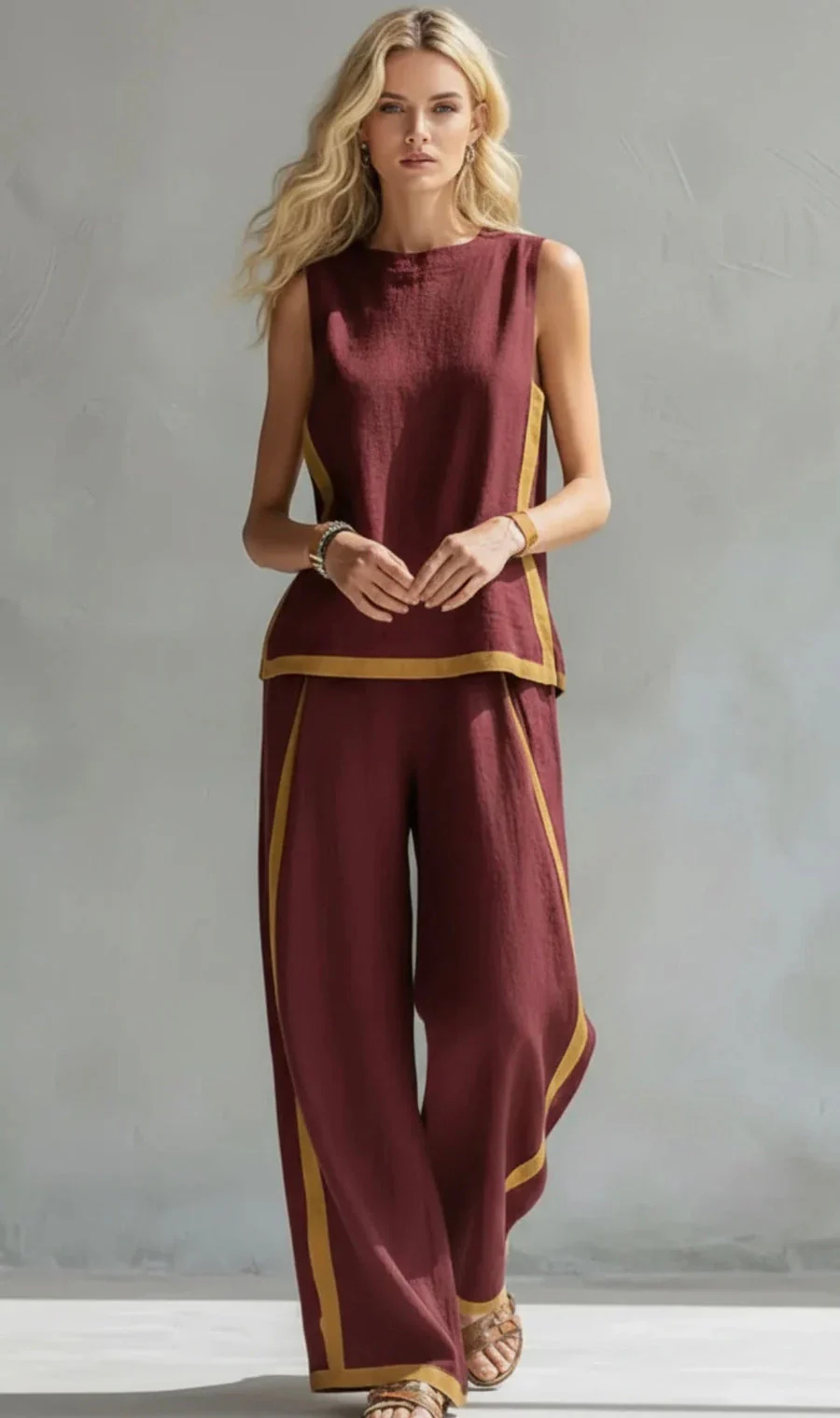 Sachindri - Elegante Completo a Due Pezzi - Image 5