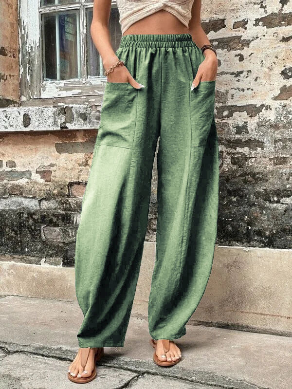 Salomee - Pantaloni Elastici Con Tasche - Image 6