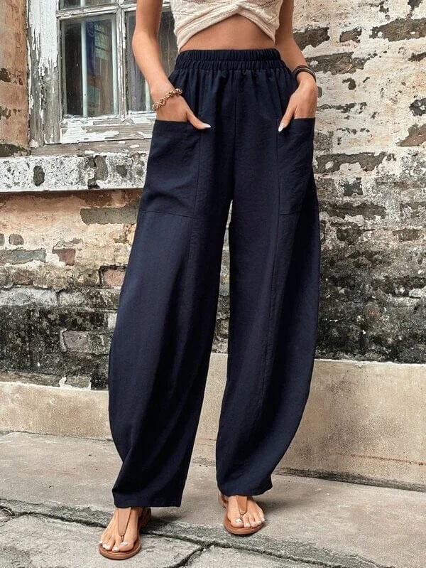 Salomee - Pantaloni Elastici Con Tasche - Image 8