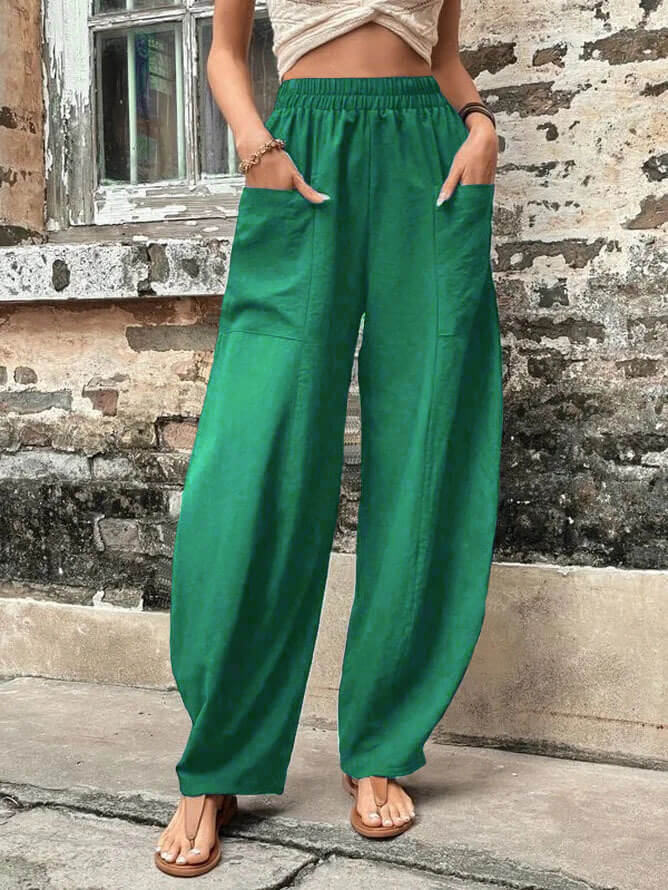 Salomee - Pantaloni Elastici Con Tasche - Image 9