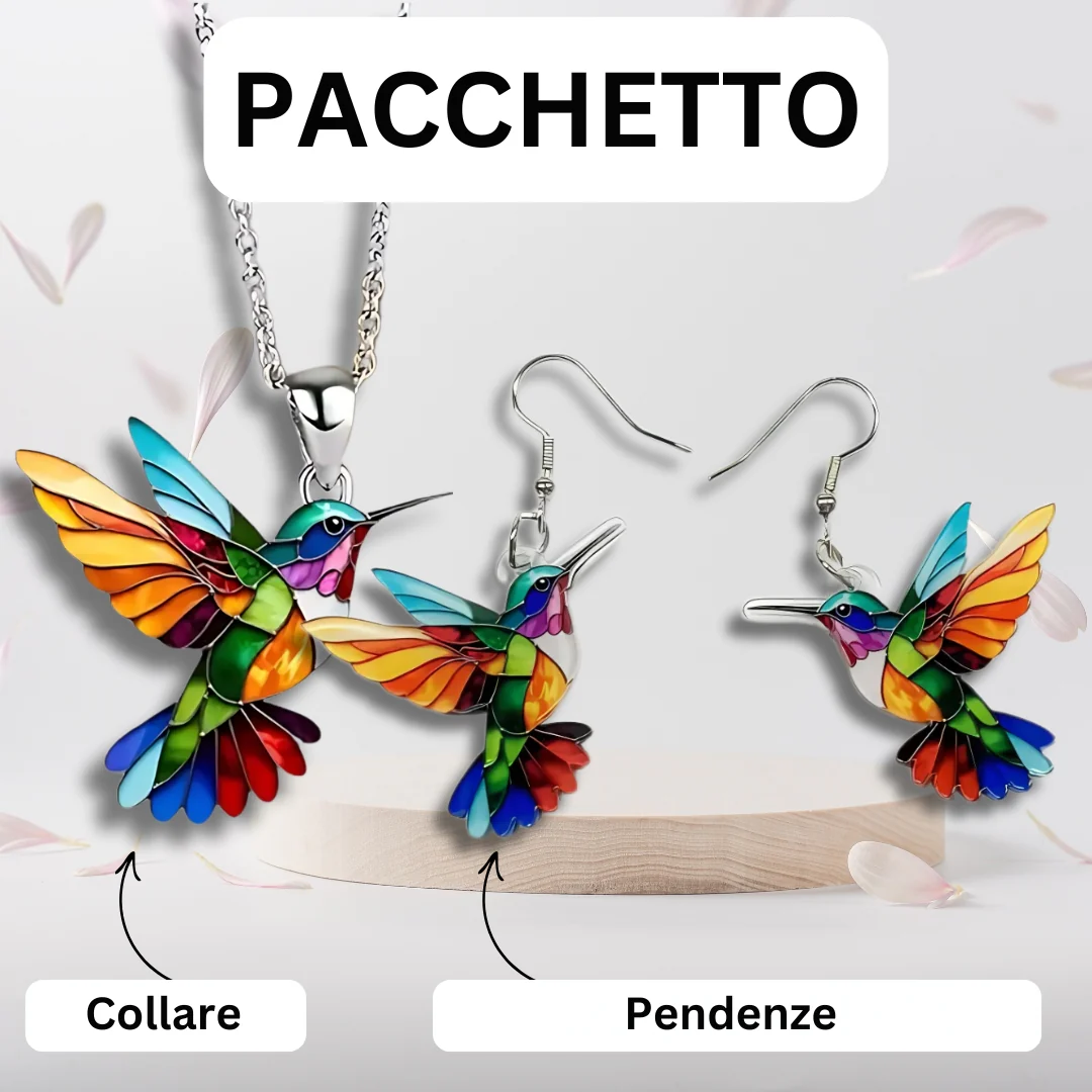 Samantha - Elegante Collana di Colibrì - Image 6