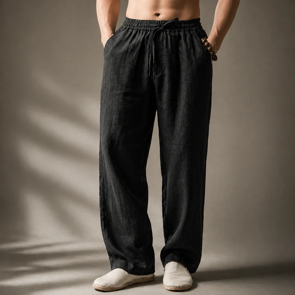 Samoel - Pantaloni Classici in Lino - Image 2