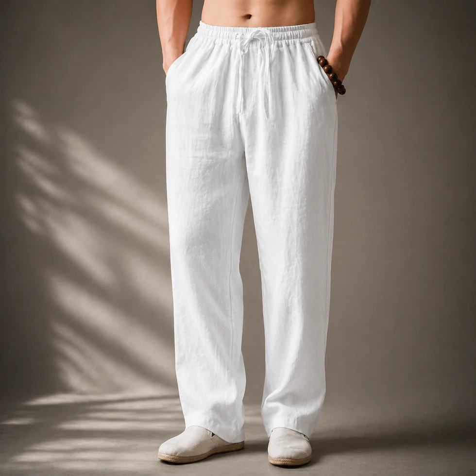 Samoel - Pantaloni Classici in Lino - Image 4