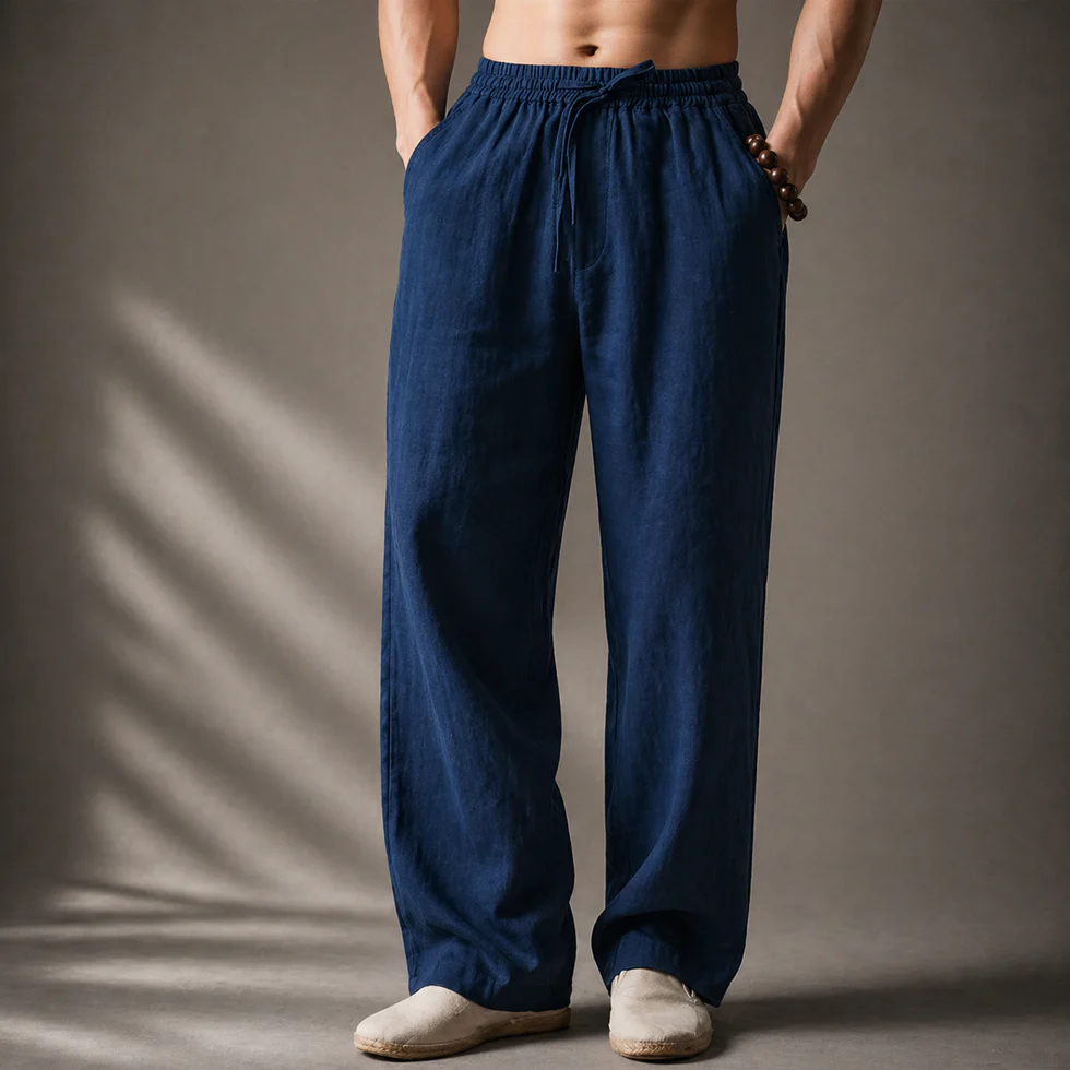 Samoel - Pantaloni Classici in Lino - Image 5