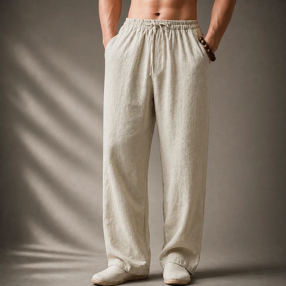 Samoel - Pantaloni Classici in Lino - Image 6